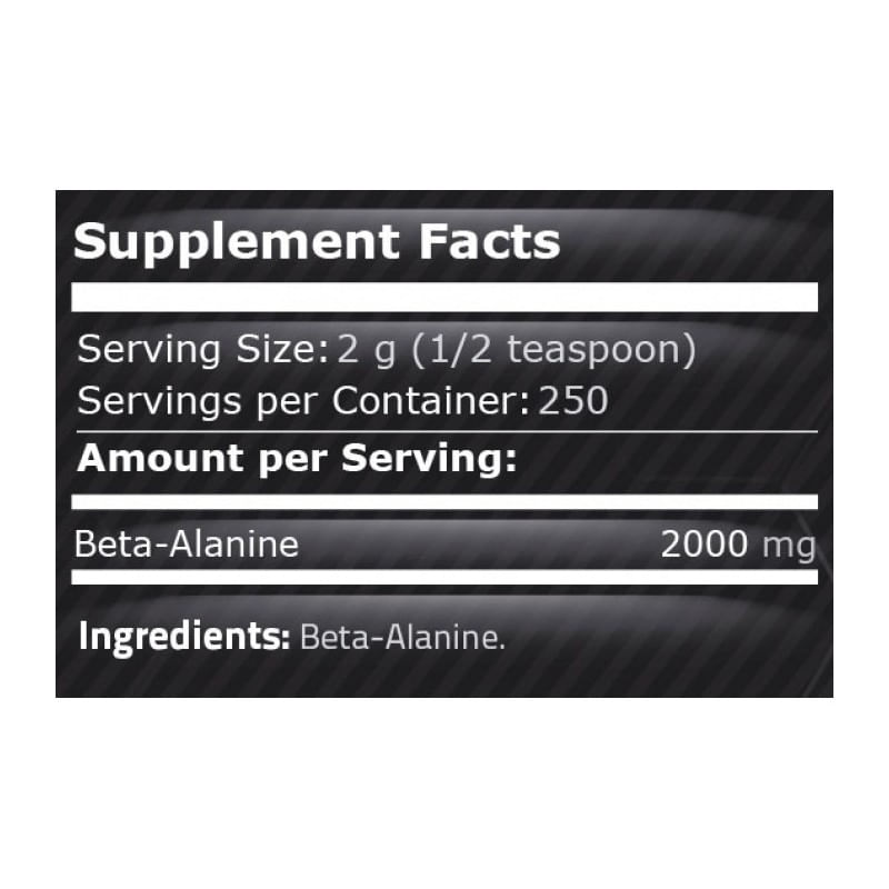 Ingrijire personala si Cosmetice - Sanatate si wellness - Suplimente alimentare - Vitamine si minerale - Pure Nutrition USA Beta Alanina 500 grame (Oxid Nitric, vasodilatator) - Infinity.ro