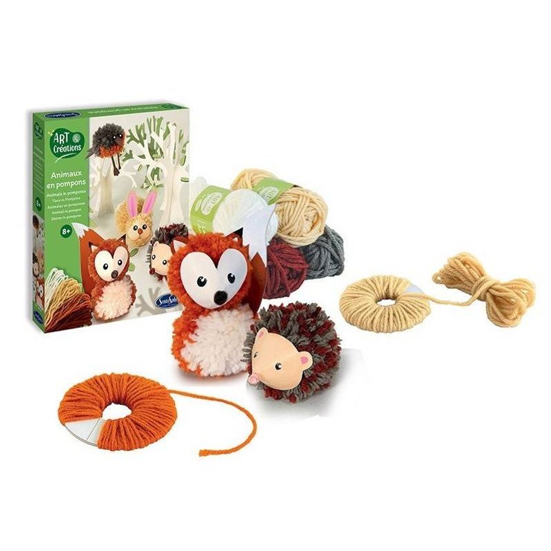 Jucarii, Copii si Bebe - Jucarii si jocuri - Jucarii & jocuri educative - Jucarii interactive - Kit Creativ Animale cu Pompoane - Infinity.ro