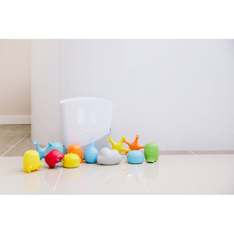 Jucarii, Copii si Bebe - Jucarii si jocuri - Jucarii bebelusi - Jucarii de baie - Set cadou jucarii de baie si cosulet Ubbi - Infinity.ro