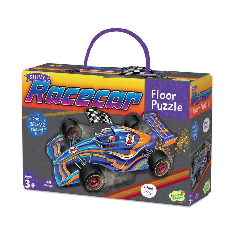 Jucarii, Copii si Bebe - Jucarii si jocuri - Jocuri si puzzle - Puzzle - Puzzle de podea in forma de masina de curse, Racecar Floor Puzzle - Infinity.ro