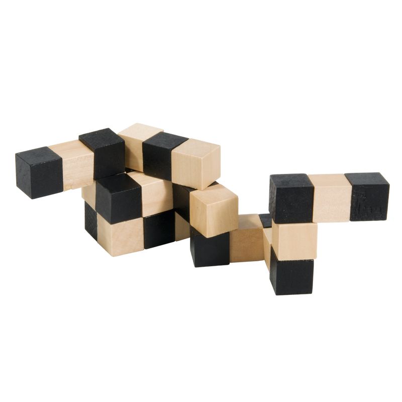 Jucarii, Copii si Bebe - Jucarii si jocuri - Jocuri si puzzle - Puzzle - Cub sarpe lemn - Joc logic puzzle 3D - Infinity.ro