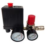 Casa si Gradina - Electrice - Echipamente electrice - Compresoare - Presostat compresor aer + supape 20A 230V 3-10 bari VERKE V81202 - Infinity.ro