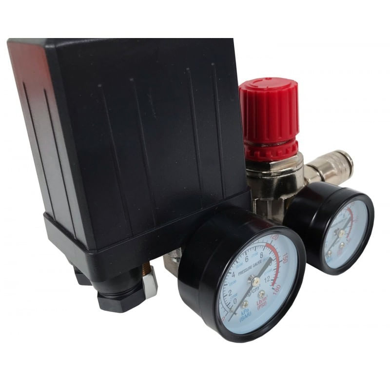 Casa si Gradina - Electrice - Echipamente electrice - Compresoare - Presostat compresor aer + supape 20A 230V 3-10 bari VERKE V81202 - Infinity.ro