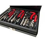 Casa si Gradina - Constructii - Scule de mana si unelte - Seturi scule - Kit profesional de reparare filete M6-M10 88 elemente VERKE V86229 - Infinity.ro