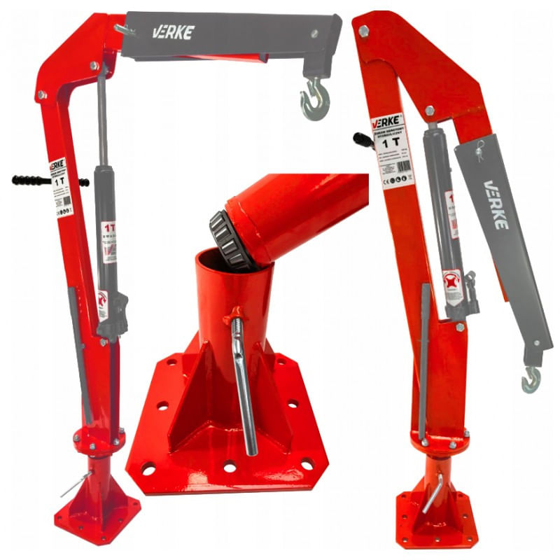 Auto si Moto - Reparatii si depanare - Scule auto - Echipamente de ridicare si sprijin - Macara girafa montare fixa atelier/masina 360 grade 1t VERKE V80138 - Infinity.ro