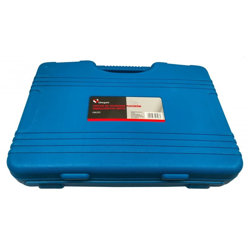 Auto si Moto - Reparatii si depanare - Scule auto - Echipamente de ridicare si sprijin - Presa etrier universala placute frana, 35 piese complexe VERKE V86205 - Infinity.ro