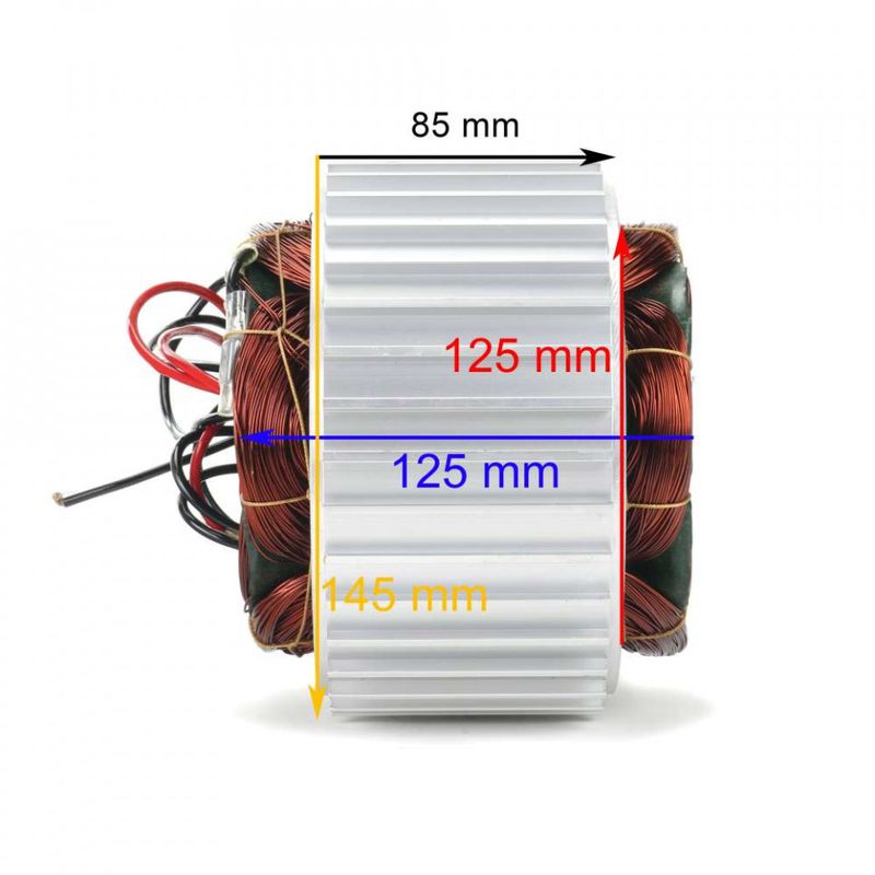 Casa si Gradina - Electrice - Echipamente electrice - Accesorii compresoare - Stator motor 1100W pentru compresor fara ulei B-STATOR.1100W - Infinity.ro
