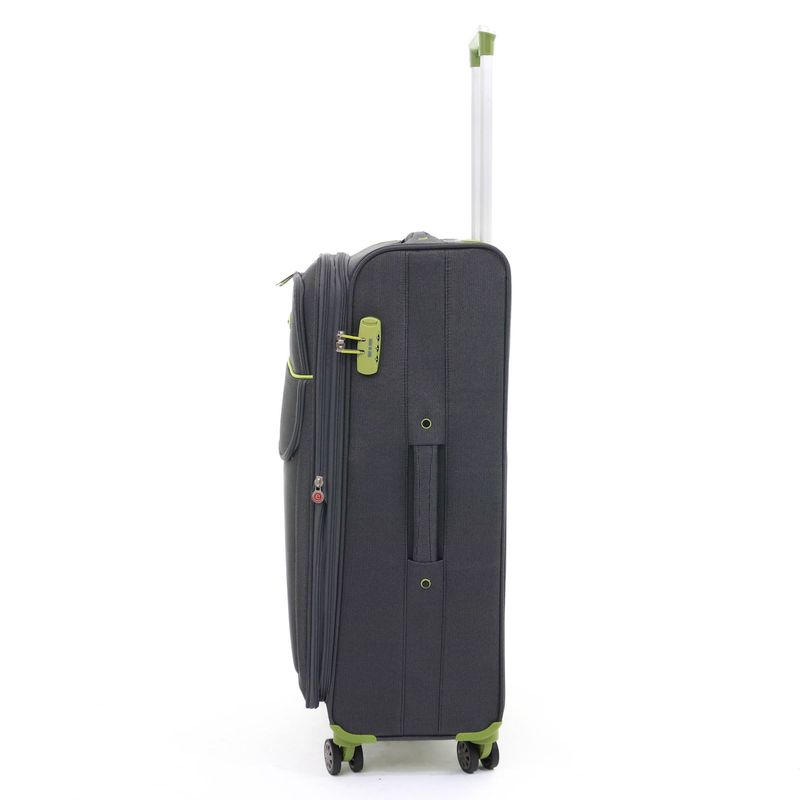 Sport si Outdoor - Articole de voiaj - Trolere - Troler Superlight, 78X47x29 cm, 3.6 kg, extensibil 30%, gri / verde - Infinity.ro