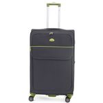 Sport si Outdoor - Articole de voiaj - Trolere - Troler Superlight, 78X47x29 cm, 3.6 kg, extensibil 30%, gri / verde - Infinity.ro