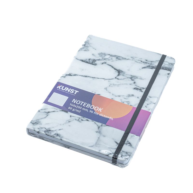 Carti si Birotica - Papetarie - Agende si calendare - Agende si carnete - Agenda KUNST, 14x20 cm, 96 pagini, alb - Infinity.ro