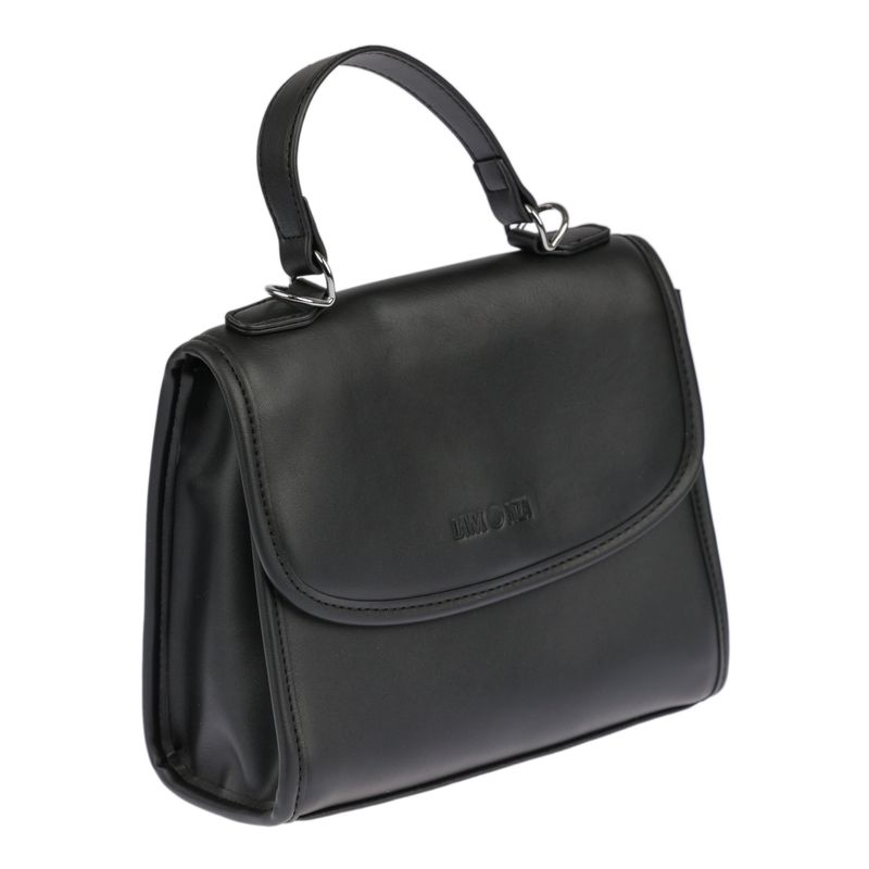 Fashion, accesorii si bijuterii - Femei - Accesorii femei - Genti si rucsacuri femei - LAMONZA GEANTA DE DAMA OLENA 21X10X17 CM NEGRU - Infinity.ro