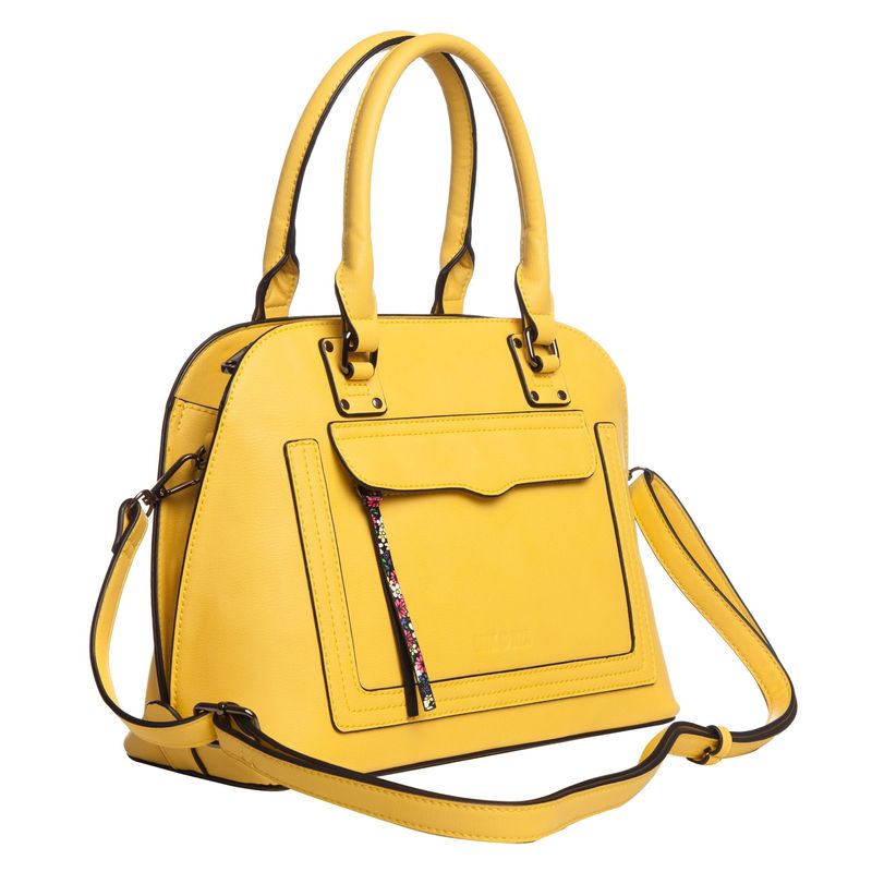 Fashion, accesorii si bijuterii - Femei - Accesorii femei - Genti si rucsacuri femei - Geanta dama Amber Model 1, 30x23x12 cm, galbena - Infinity.ro
