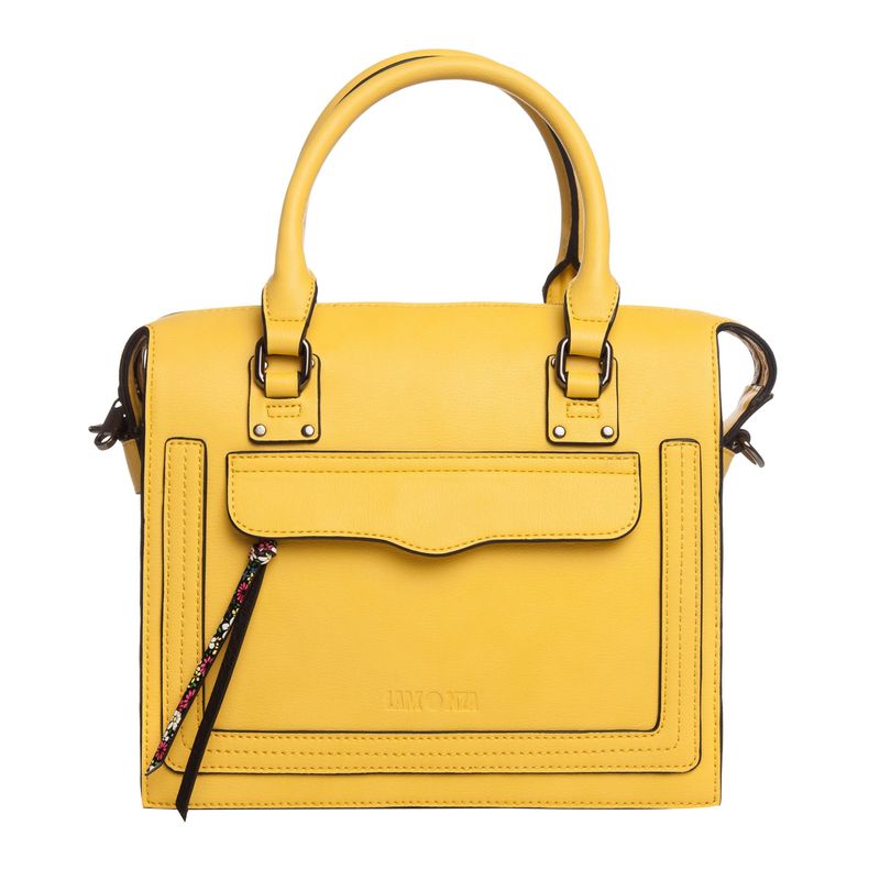 Fashion, accesorii si bijuterii - Femei - Accesorii femei - Genti si rucsacuri femei - Geanta dama Amber Model 2, 26x23x11 cm, galbena - Infinity.ro