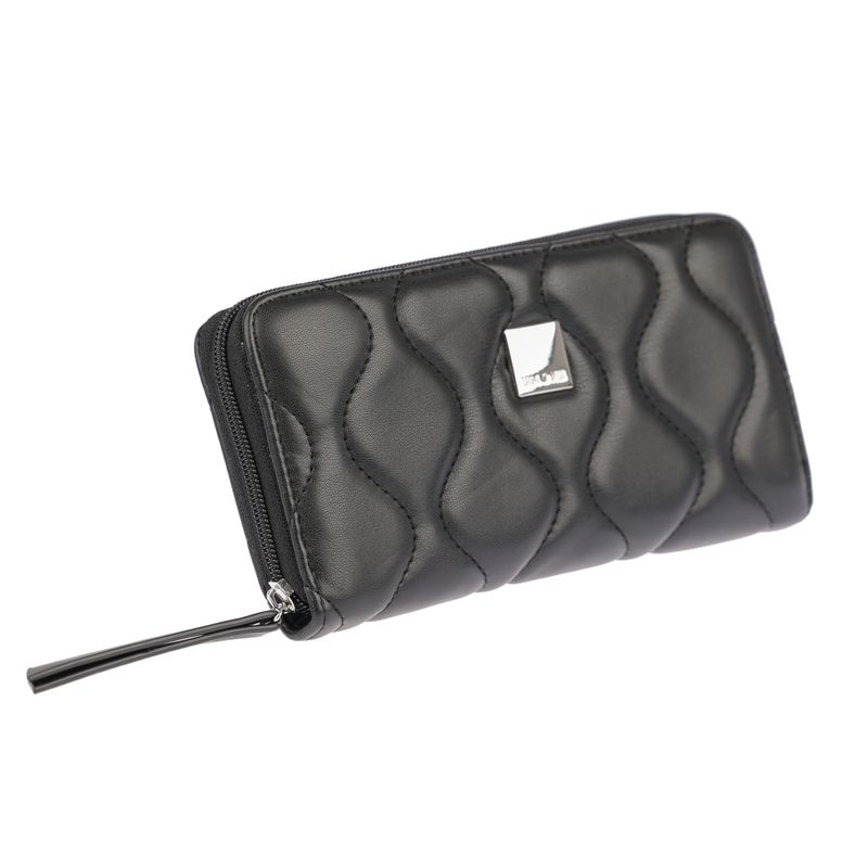 Fashion, accesorii si bijuterii - Femei - Accesorii femei - Portofele femei - LAMONZA PORTOFEL DE DAMA NATALIA 20X10X2.5 CM NEGRU - Infinity.ro