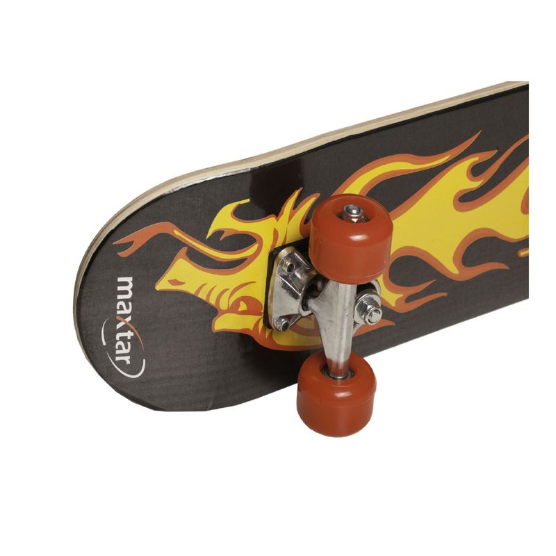 Sport si Outdoor - Role, trotinete si skateboard - Placi de rulat - Skateboard - Skateboard Maxtar, Negru/Galben, 56x15 cm - Infinity.ro
