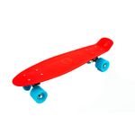 Sport si Outdoor - Role, trotinete si skateboard - Placi de rulat - Skateboard - Skateboard Maxtar Chase, rosu cu turcoaz, 57x15 cm - Infinity.ro