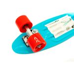 Sport si Outdoor - Role, trotinete si skateboard - Placi de rulat - Skateboard - Skateboard Maxtar Chase, turcoaz cu rosu, 57x15 cm - Infinity.ro