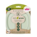 Jucarii, Copii si Bebe - Hrana si alaptare - Biberoane, suzete si accesorii hranire - Articole hranire bebelusi - Set 2 farfurii intinse Eat Green pentru mancarea copiilor, din plastic bio, lavabile in masina de spalat vase, 4+ luni - Infinity.ro