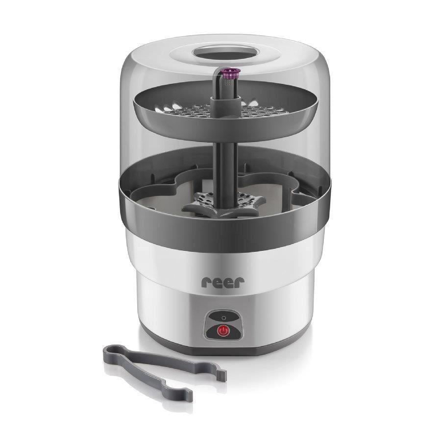Sterilizator biberoane cu abur fierbinte, capacitate 6 biberoane, oprire automata, Reer VapoMax 36010