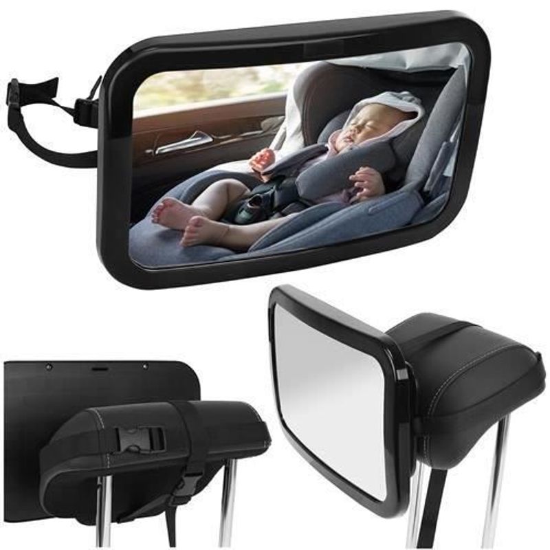 Casa si Gradina - Mobilier - Mobilier copii - Sisteme de siguranta - Oglinda auto, retrovizoare, pentru supravegherea copilului, montare tetiera, 360 grade, 30x20 cm - Infinity.ro