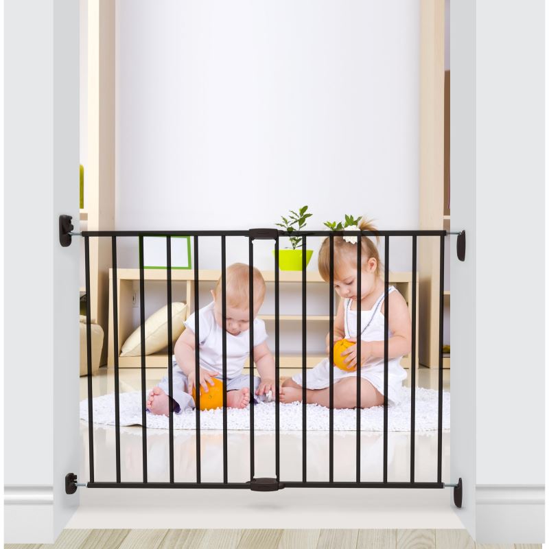 Casa si Gradina - Mobilier - Mobilier copii - Sisteme de siguranta - Poarta de siguranta extensibila Noma, 62 – 102 cm, metal negru, N93330 - Infinity.ro