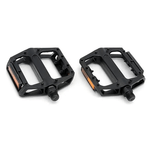 Sport si Outdoor/Ciclism/Piese pentru biciclete/Pedale biciclete - Set 2 Pedale Bicicleta din Aluminiu, Anti-alunecare, Rezistent la Apa si Praf, pentru MTB, BMX, Cursiera, Negru - Infinity.ro