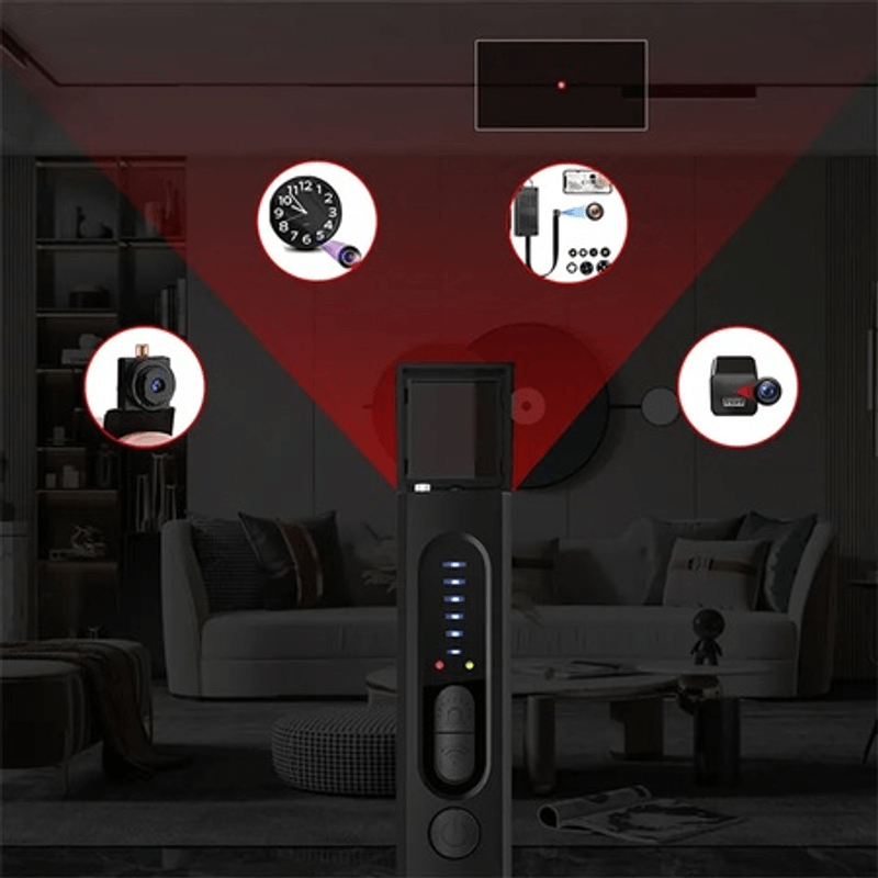 Casa si Gradina - Electrice - Smart Home - Accesorii control acces si supraveghere - Detector Profesional Anti Dispozitive de Spionaj, GPS, Camere, Microfoane Ascunse, Reportofoane, Frecventa RF 8000 MHz - Infinity.ro