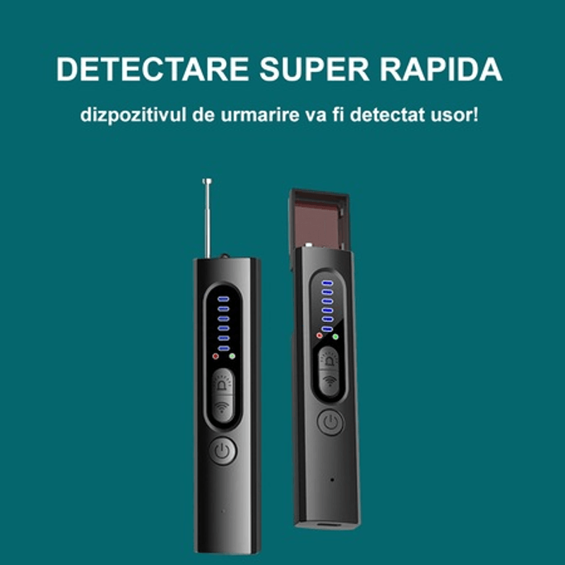 Casa si Gradina - Electrice - Smart Home - Accesorii control acces si supraveghere - Detector Profesional Anti Dispozitive de Spionaj, GPS, Camere, Microfoane Ascunse, Reportofoane, Frecventa RF 8000 MHz - Infinity.ro