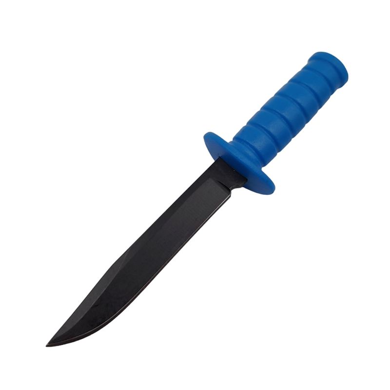 Casa si Gradina - Bucatarie si vesela - Vesela si tacamuri - Cutite si seturi de cutite - Cutit tactic de vanatoare IdeallStore®, Military Convoy, 10 cm, albastru, teaca cu lant inclusa - Infinity.ro