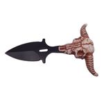 Casa si Gradina - Bucatarie si vesela - Vesela si tacamuri - Cutite si seturi de cutite - Cutit tactic de vanatoare IdeallStore®, Death Valley, 8.5 cm, negru, teaca cu lant inclusa - Infinity.ro