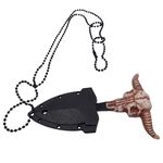 Casa si Gradina - Bucatarie si vesela - Vesela si tacamuri - Cutite si seturi de cutite - Cutit tactic de vanatoare IdeallStore®, Death Valley, 8.5 cm, negru, teaca cu lant inclusa - Infinity.ro