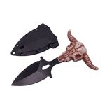 Casa si Gradina - Bucatarie si vesela - Vesela si tacamuri - Cutite si seturi de cutite - Cutit tactic de vanatoare IdeallStore®, Death Valley, 8.5 cm, negru, teaca cu lant inclusa - Infinity.ro