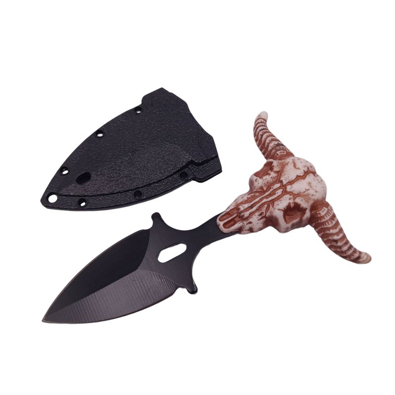 Casa si Gradina - Bucatarie si vesela - Vesela si tacamuri - Cutite si seturi de cutite - Cutit tactic de vanatoare IdeallStore®, Death Valley, 8.5 cm, negru, teaca cu lant inclusa - Infinity.ro