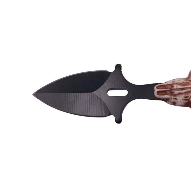 Casa si Gradina - Bucatarie si vesela - Vesela si tacamuri - Cutite si seturi de cutite - Cutit tactic de vanatoare IdeallStore®, Death Valley, 8.5 cm, negru, teaca cu lant inclusa - Infinity.ro