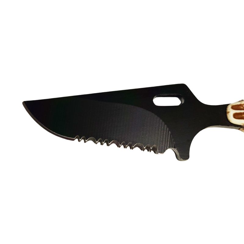 Casa si Gradina - Bucatarie si vesela - Vesela si tacamuri - Cutite si seturi de cutite - Cutit tactic de vanatoare IdeallStore®, Death Spike, 9.5 cm, negru, teaca cu lant inclusa - Infinity.ro