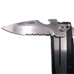 Sport si Outdoor - Camping - Bucatarie de camping - Vesela camping - Set tacamuri pentru camping si drumetii IdeallStore®, cutit si furculita, tip briceag, 16 cm, negru - Infinity.ro