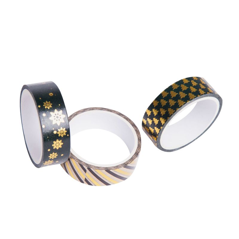 Carti si Birotica - Birotica - Accesorii de birou - Benzi adezive - Set banda adeziva decorativa Kunst Glamour 3 buc 500x1.5 cm - Infinity.ro