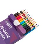 Carti si Birotica - Birotica - Instrumente de scris - Creioane - Set Creioane colorate KUNST, multicolor, 24buc - Infinity.ro