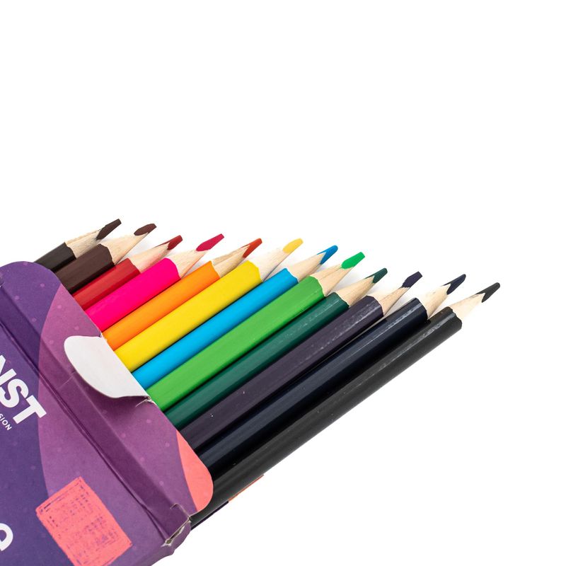Carti si Birotica - Birotica - Instrumente de scris - Creioane - Set Creioane colorate KUNST, multicolor, 12buc - Infinity.ro