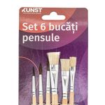 Carti si Birotica - Rechizite - Pictura si desen - Pensule si accesorii pictura - Set KUNST 6 Pensule, pentru pictat, diverse marimi - Infinity.ro