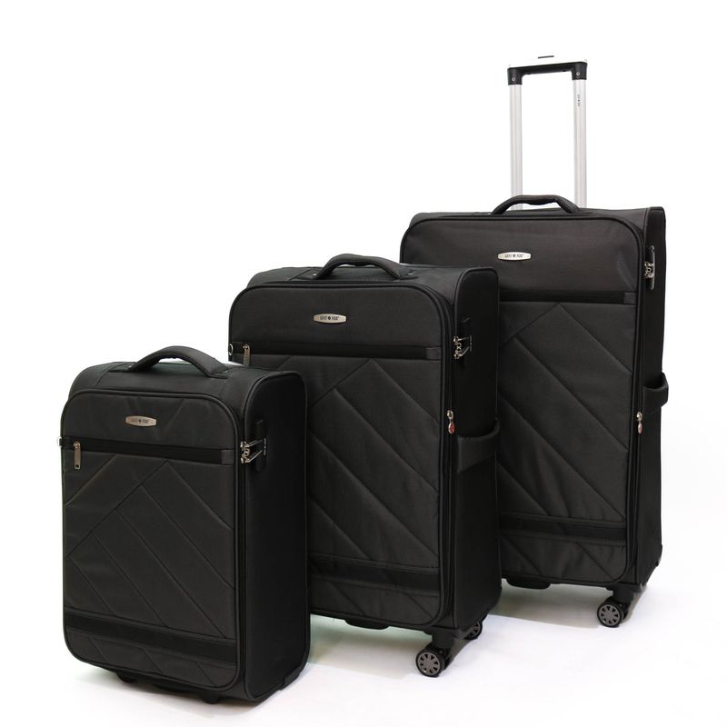 Sport si Outdoor - Articole de voiaj - Trolere - Troler Glamour 78x48x28 cm 3.8 kg Gri - Infinity.ro