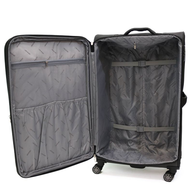 Sport si Outdoor - Articole de voiaj - Trolere - Troler Glamour 78x48x28 cm 3.8 kg Gri - Infinity.ro