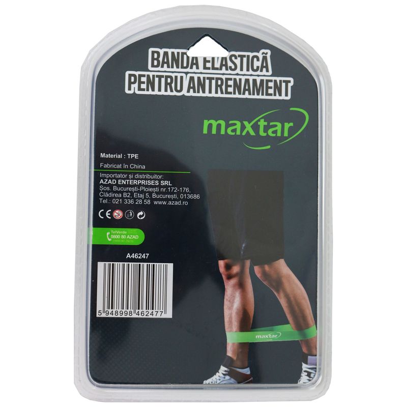 Sport si Outdoor - Accesorii si echipamente sportive - Alte accesorii sportive - MAXTAR BANDA ELASTICA PENTRU EXERCITII 500X50X0.6 CM - Infinity.ro