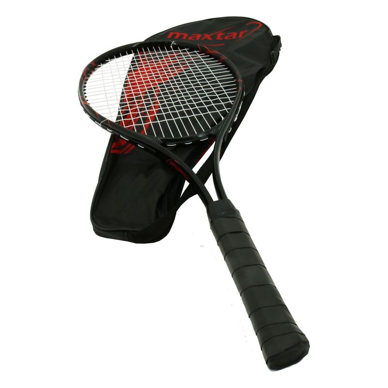 Sport si Outdoor - Sporturi cu paleta - Tenis - Rachete si mingi de tenis - Racheta tenis Maxtar pentru adulti, aluminiu, 68x28x2.5 cm - Infinity.ro
