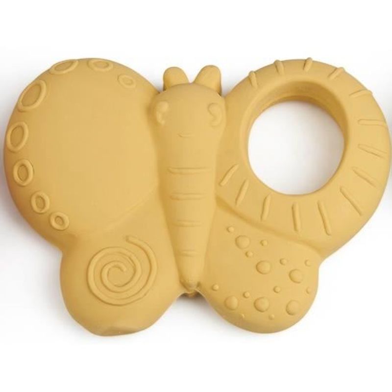 Jucarii, Copii si Bebe - Igiena si ingrijire - Articole igiena dentara copii - Jucarie organica pentru dentitie, din cauciuc natural, Fluturas, Grunspecht 682-00 - Infinity.ro