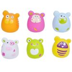 Jucarii, Copii si Bebe - Igiena si ingrijire - Baia bebelusului - Cadite bebe si accesorii baie - Set 6 jucarii de baie Animale Haioase ESCABBO37012 - Infinity.ro