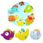 Jucarii, Copii si Bebe - Igiena si ingrijire - Baia bebelusului - Cadite bebe si accesorii baie - Set carticica si 3 jucarii de baie Lumea Subacvatica ESCABBO 37040 - Infinity.ro