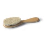 Jucarii, Copii si Bebe - Igiena si ingrijire - Accesorii ingrijire copii - Alte accesorii - Perie pentru bebelusi, din par natural de capra si maner din lemn, dimensiune medie, Reer 81165 - Infinity.ro