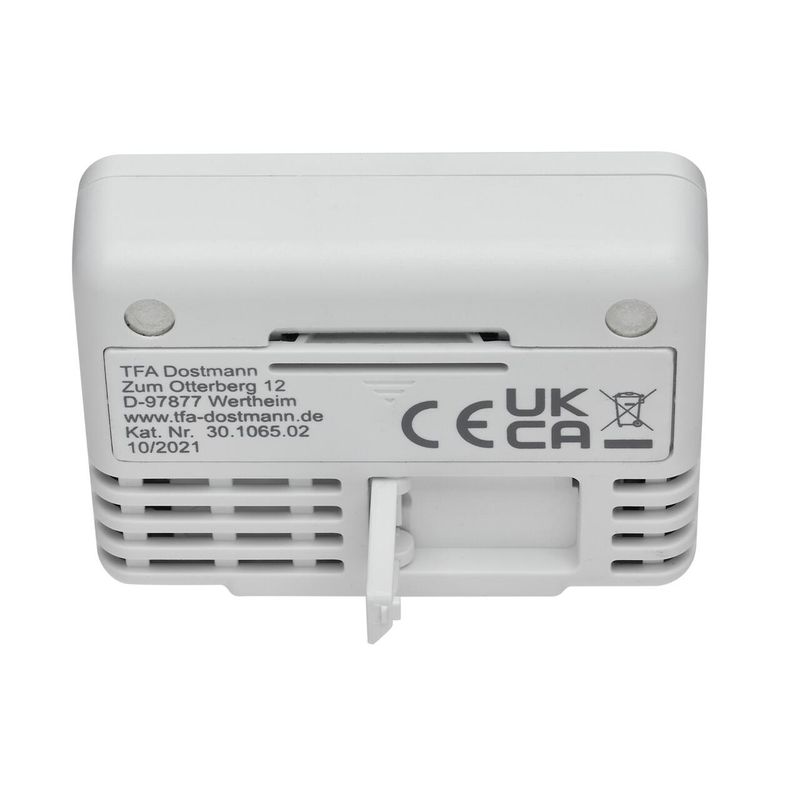 Jucarii, Copii si Bebe - Igiena si ingrijire - Accesorii ingrijire copii - Termometre copii - Termometru digital de camera, cu suport magnetic, alb, TFA 30.1065.02 - Infinity.ro