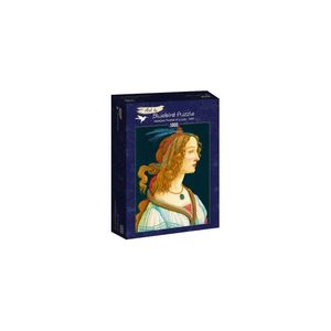 Puzzle 1000 piese - Sandro Botticelli: Idealized Portrait of a Lady, 1480